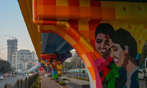 നിറങ്ങൾ കൊണ്ട് കഥ പറഞ്ഞ് ട്രാൻസ്ജെൻഡർ കലാ കൂട്ടായ്മ