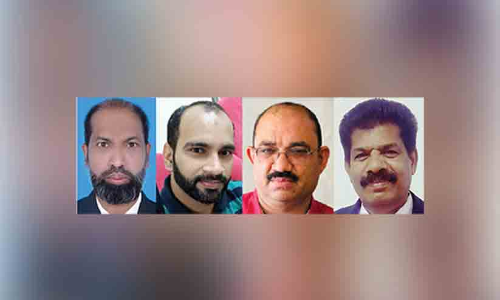 കെ.എം.സി.സി അൽഖൂദ് ഏരിയ കമ്മിറ്റി ഭാരവാഹികൾ