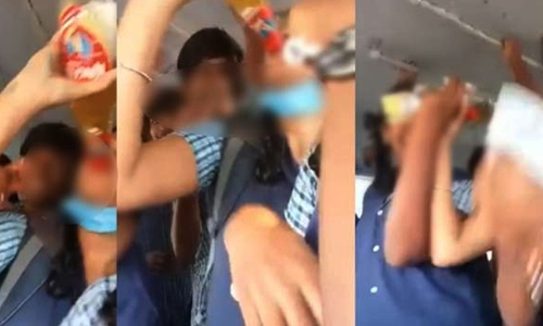 ഓടുന്ന ബസിൽ വിദ്യാർഥിനികൾ ബിയർ കുടിച്ച്​ ബഹളം വെച്ചു; പൊലീസും വിദ്യാഭ്യാസ വകുപ്പും അന്വേഷണമാരംഭിച്ചു