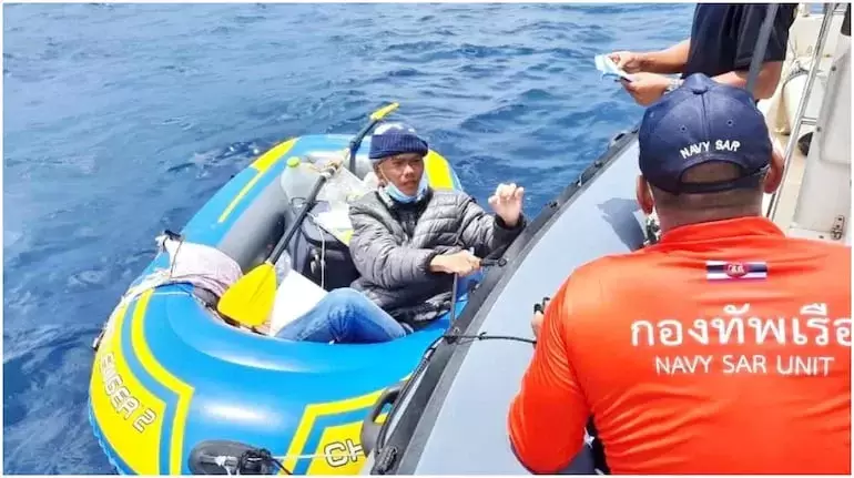 ഭാര്യയെക്കാണാൻ തോണിയിൽ തായ്‍ലാൻഡിൽ നിന്നും ഇന്ത്യയിലേക്ക്; വഴിയിൽ കാത്തിരുന്നത് വൻ ട്വിസ്റ്റ്