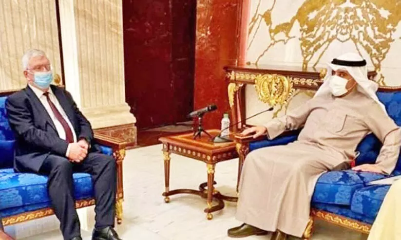 വിദേശകാര്യമന്ത്രി റഷ്യൻ അംബാസഡറുമായി ചർച്ച നടത്തി വിദേശകാര്യമന്ത്രി റഷ്യൻ അംബാസഡറുമായി ചർച്ച നടത്തി