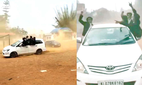 യാത്രയയപ്പിലെ കാർ റേസിങ്കണിയാമ്പറ്റ സ്കൂളിലും; രണ്ടു പേർക്കെതിരെ കേസെടുത്തു-VIDEO യാത്രയയപ്പിലെ കാർ റേസിങ്കണിയാമ്പറ്റ സ്കൂളിലും; രണ്ടു പേർക്കെതിരെ കേസെടുത്തു-VIDEO