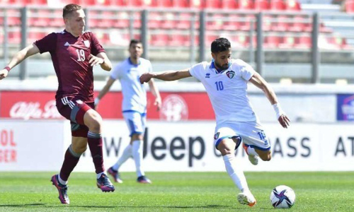 ഫു​ട്​​ബാ​ൾ: കു​വൈ​ത്ത് ലാ​ത്വി​യ​യോ​ട്​ സ​മ​നി​ല വ​ഴ​ങ്ങി