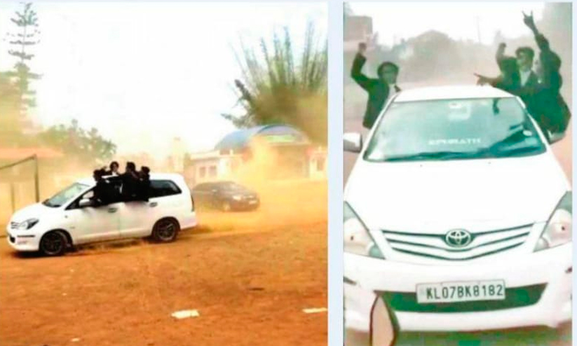 യാത്രയയപ്പിലെ കാർ റേസിങ്: നാല് വിദ്യാർഥികളുടെ ലൈസൻസ് സസ്പെൻഡ് ചെയ്യും യാത്രയയപ്പിലെ കാർ റേസിങ്: നാല് വിദ്യാർഥികളുടെ ലൈസൻസ് സസ്പെൻഡ് ചെയ്യും