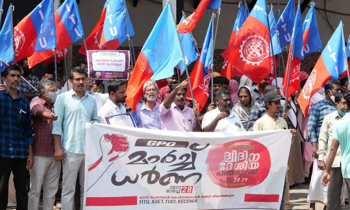 national strike march