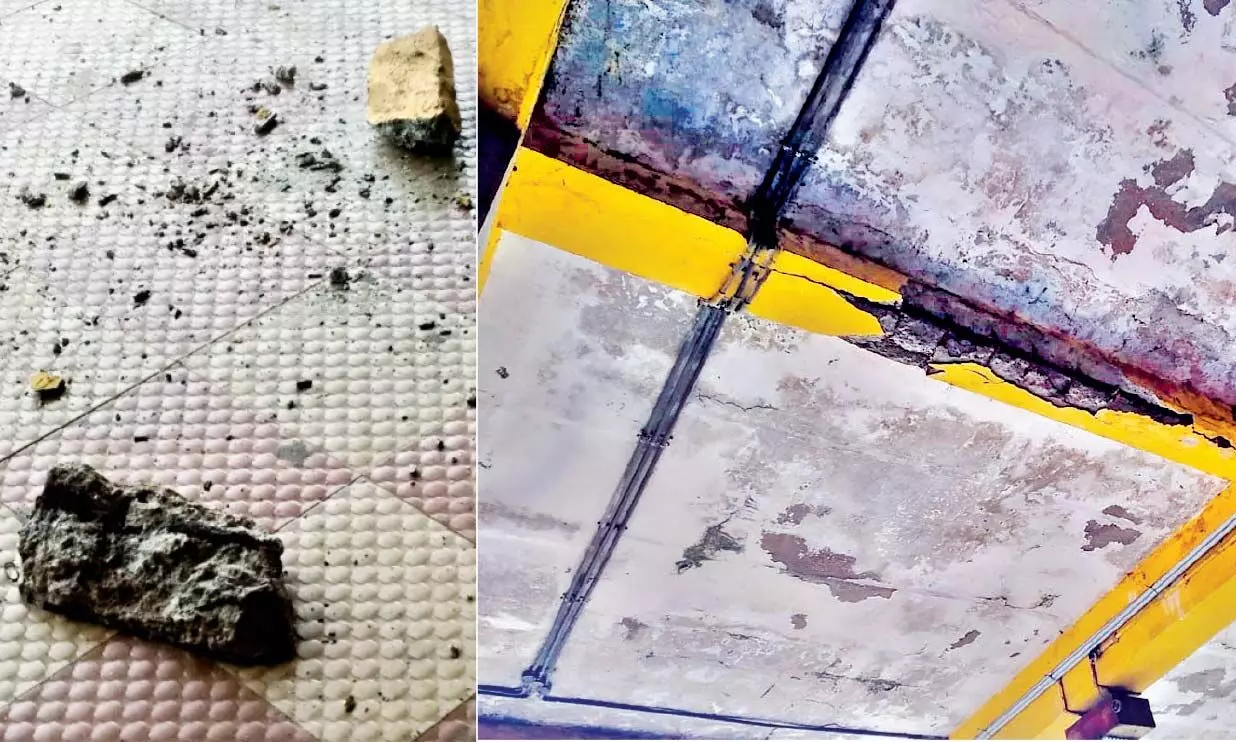 കാസർകോട് ബസ് സ്റ്റാൻഡിലാണിത്; ഭാഗ്യം മാത്രമാണ് രക്ഷയായത്