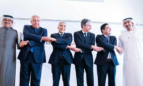 നെഗേവ് ഉച്ചകോടിയിൽ ശൈഖ് അബ്ദുല്ല പങ്കെടുത്തു