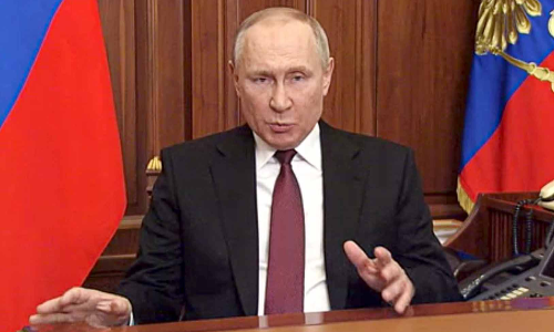 അ​വ​രെ ഞാ​ൻ ത​ക​ർ​ക്കു​മെ​ന്ന് പ​റ​ഞ്ഞേ​ക്കൂ; സെ​ല​ൻ​സ്കി​ക്ക് പു​ടി​ന്റെ മ​റു​പ​ടി