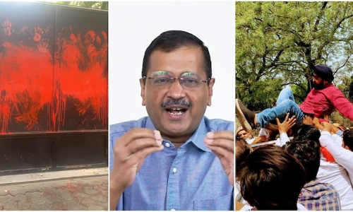 കശ്മീർ ഫയൽസിനെതിരായ പ്രസ്താവന: കെജ്‌രിവാളിന്റെ വസതിയിലേക്കുള്ള ബി.ജെ.പി മാർച്ചിൽ സംഘർഷം