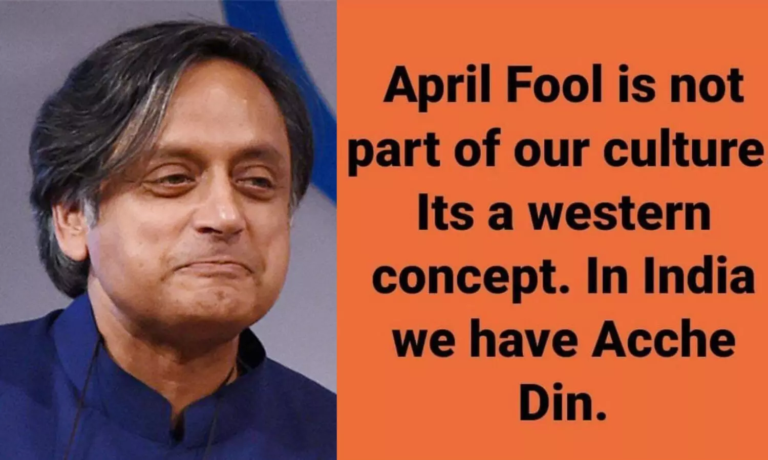 shashi tharoor-april fool
