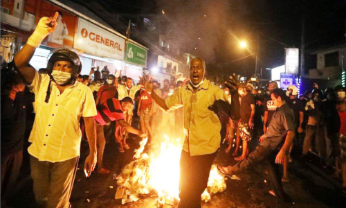 പ്ര​സി​ഡ​ന്റി​ന്റെ വ​സ​തി​ക്കു സ​മീ​പം ന​ട​ന്ന പ്ര​തി​ഷേ​ധം തീവ്രവാദം -ശ്രീ​ല​ങ്ക