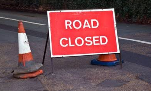 road closed