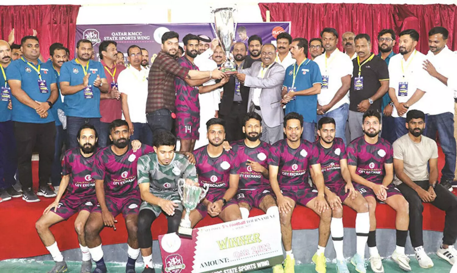 കെ.​എം.​സി.​സി ഫൈ​വ്സ് ഫു​ട്ബാ​ൾ: സി​റ്റി എ​ക്സ്ചേ​ഞ്ച് ചാ​മ്പ്യ​ന്മാ​ർ