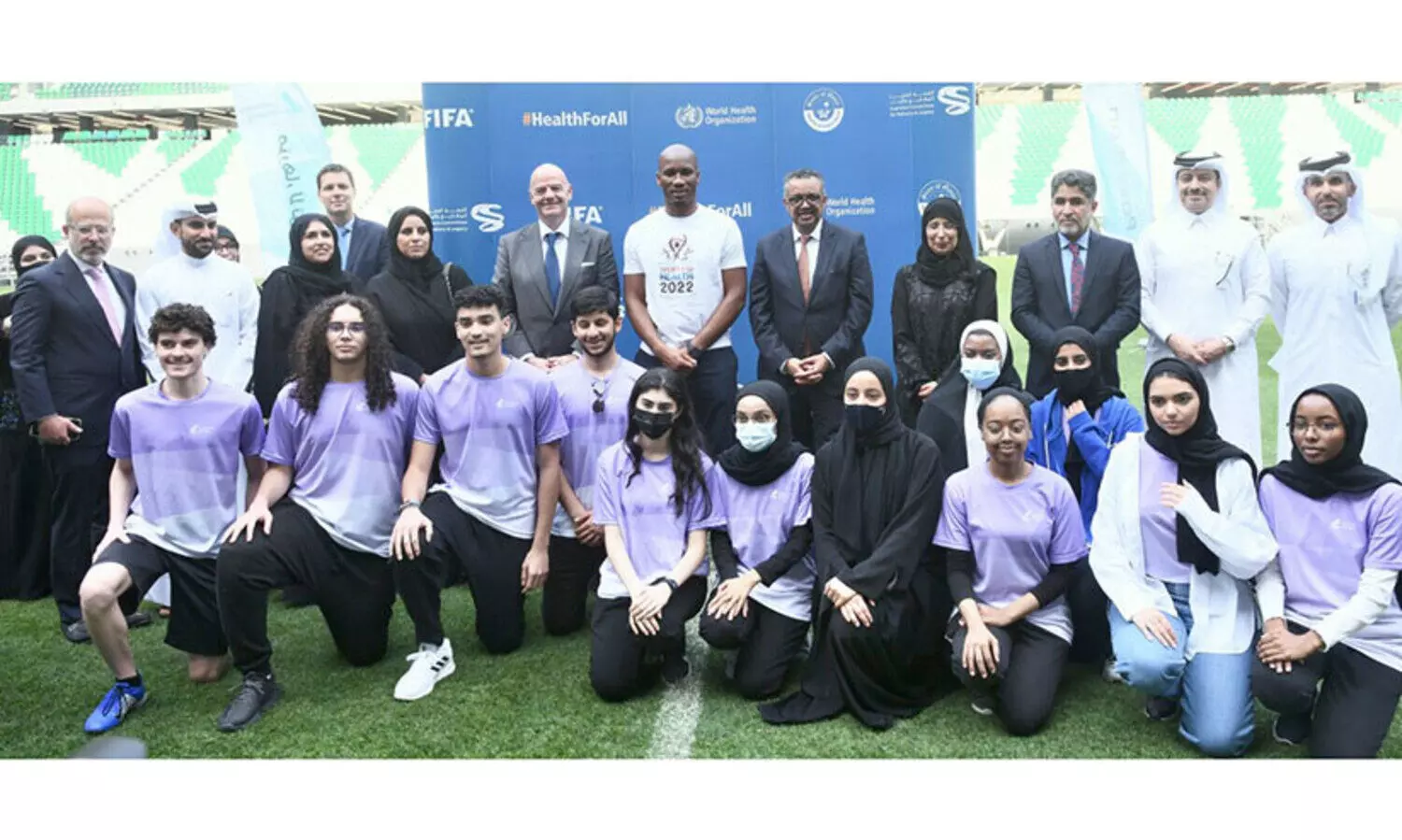 ആ​രോ​ഗ്യം നി​റ​ഞ്ഞ ലോ​ക​ക​പ്പി​ന് ഖ​ത്ത​റും ഫി​ഫ​യും ലോ​കാ​രോ​ഗ്യ സം​ഘ​ട​ന​യും