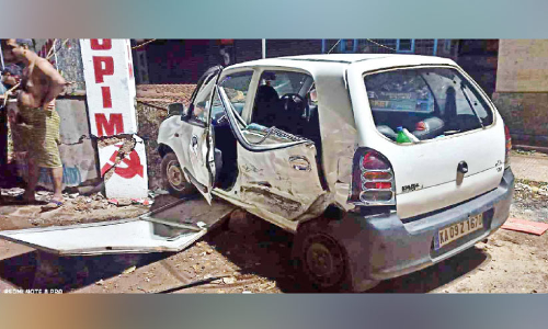 ഗതാഗത നിയന്ത്രണ സംവിധാനമില്ല;   ചാലോട് ടൗണില്‍ അപകടം തുടര്‍ക്കഥ