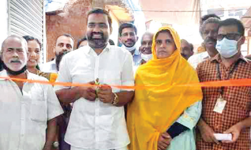 The ration shop was moved to a new building