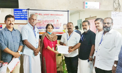 തി​രു​വ​ന​ന്ത​പു​രം പ്ര​വാ​സി അ​സോ​സി​യേ​ഷ​ൻ ര​ക്ത​ദാ​ന ക്യാ​മ്പ് സം​ഘ​ടി​പ്പി​ച്ചു