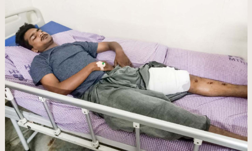 പൊലീസുകാര‍‍​െൻറ കാറിടിച്ച് ബൈക്ക് യാത്രികര്‍ക്ക് പരിക്ക്