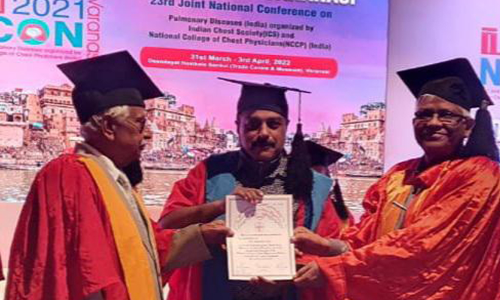 ഡോ.നാസർ യൂസുഫിന് നെഞ്ചുരോഗ വിദഗ്​ധരുടെ സംഘടനയുടെ​ അവാർഡ്​