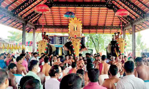 വർണപ്പൊലിമയോടെ മുണ്ടൂർ കുമ്മാട്ടി