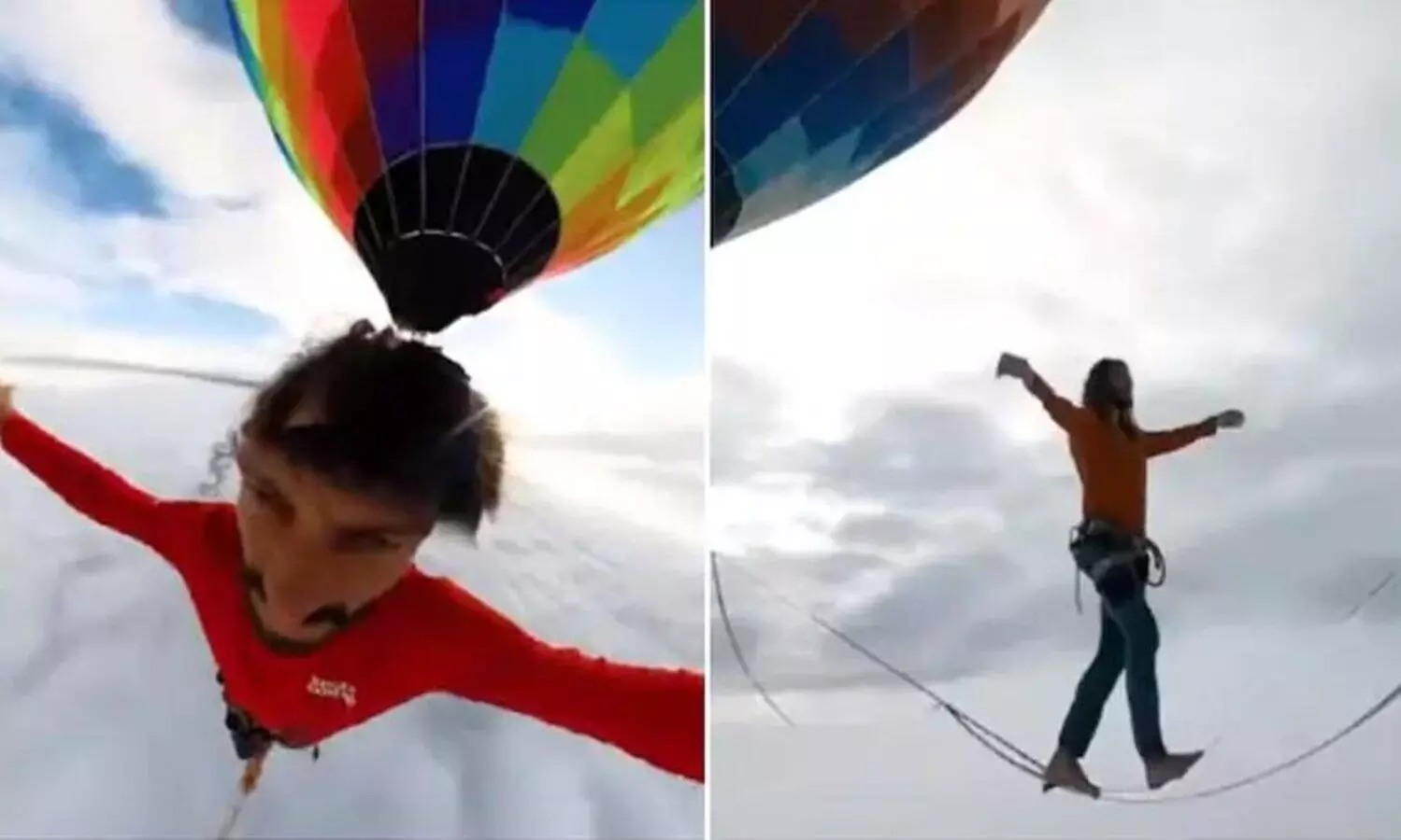 ആകാശത്തൊരു വിസ്മയക്കാഴ്ച; ഗിന്നസിലേക്ക് നടന്നടുത്ത് റഫേൽ - വിഡിയോ