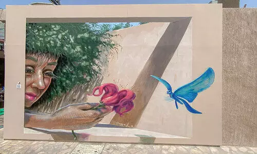 അ​ൽ ഫ​ഹീ​ദിയിലെ ചിത്രച്ചുവരുകൾ