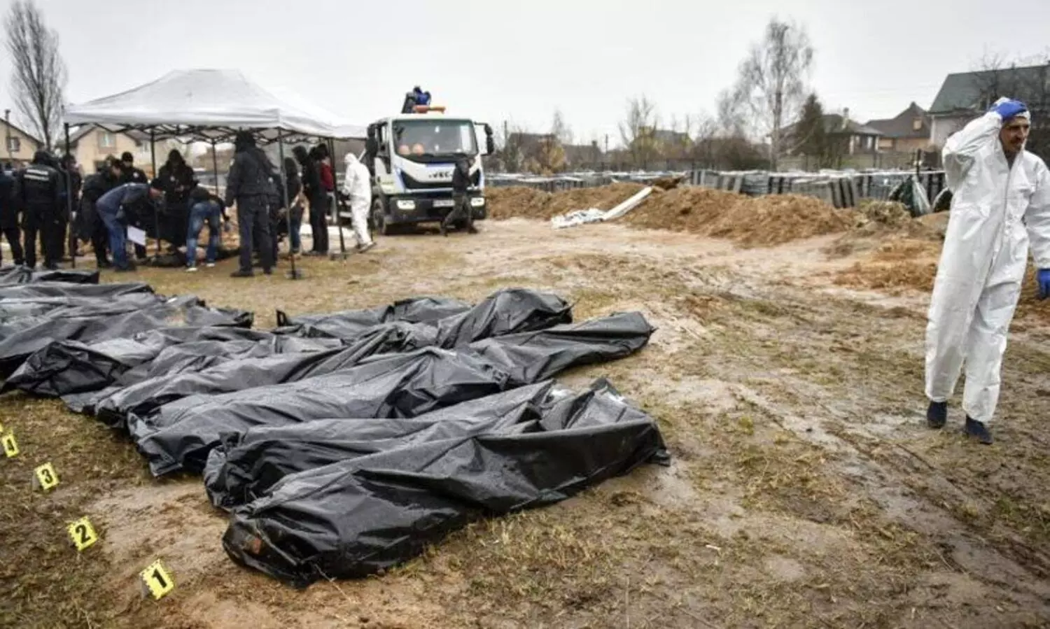 യുക്രെയ്നിലെ കിയവിൽ നിന്നും കണ്ടെത്തിയത് 1,200ലധികം മൃതദേഹങ്ങൾ