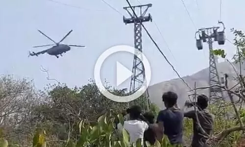 റോപ് വേയിൽ കേബ്ൾ കാറുകൾ കൂട്ടിയിടിച്ചു, രണ്ട് മരണം; കുടുങ്ങിക്കിടക്കുന്നവർക്കായി രക്ഷാപ്രവർത്തനം -വിഡിയോ