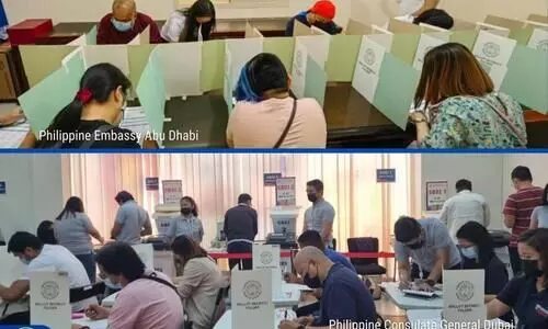 പ്രവാസി വോട്ട്​ ചെയ്ത്​ യു.എ.ഇയിലെ ഫിലിപ്പീനികൾ;   മറുപടിയില്ലാതെ ഇന്ത്യക്കാരുടെ മുറവിളി