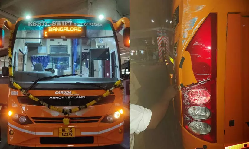 കെ.എസ്.ആർ.ടി.സി സ്വിഫ്റ്റ് ബസിന് വീണ്ടും അപകടം; ഇത്തവണ മലപ്പുറം ചങ്കുവെട്ടിയിൽ കെ.എസ്.ആർ.ടി.സി സ്വിഫ്റ്റ് ബസിന് വീണ്ടും അപകടം; ഇത്തവണ മലപ്പുറം ചങ്കുവെട്ടിയിൽ
