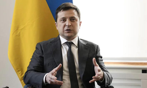 യുദ്ധം പദ്ധതി പ്രകാരം മുന്നോട്ട് പോകുന്നെന്ന പുടിന്‍റെ അവകാശവാദത്തെ പരിഹസിച്ച് സെലൻസ്കി