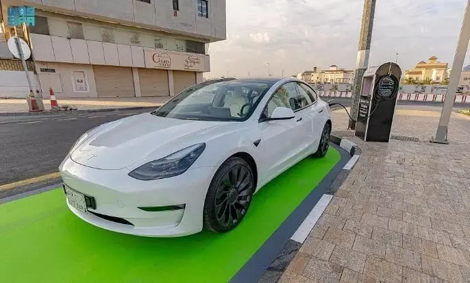 Madinah electric car charging station