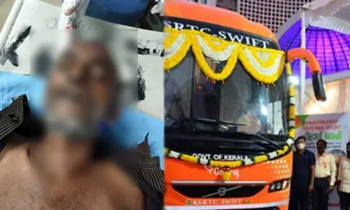 കുന്നംകുളത്ത് അപകടമുണ്ടാക്കിയ കെ-സ്വിഫ്റ്റ് ബസ് നിർത്താതെ പോയെന്ന്; ഡ്രൈവർ അറിഞ്ഞില്ലെന്ന് പൊലീസ്