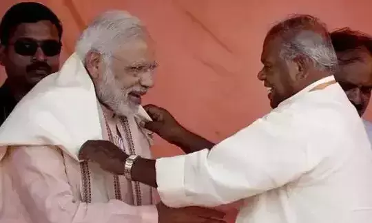 Jitan Ram Manjhi with narendra modi