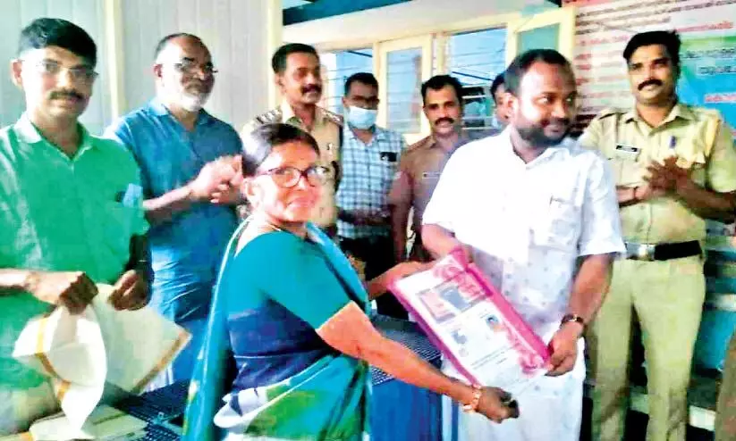 Award Winner Teacher providing space for Anganwadi and Library