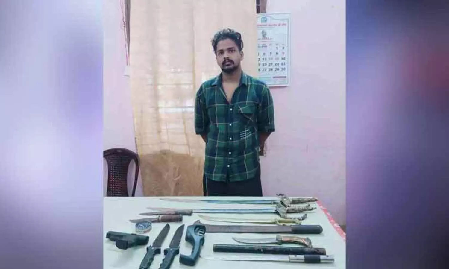 cache of weapons found from mangalore