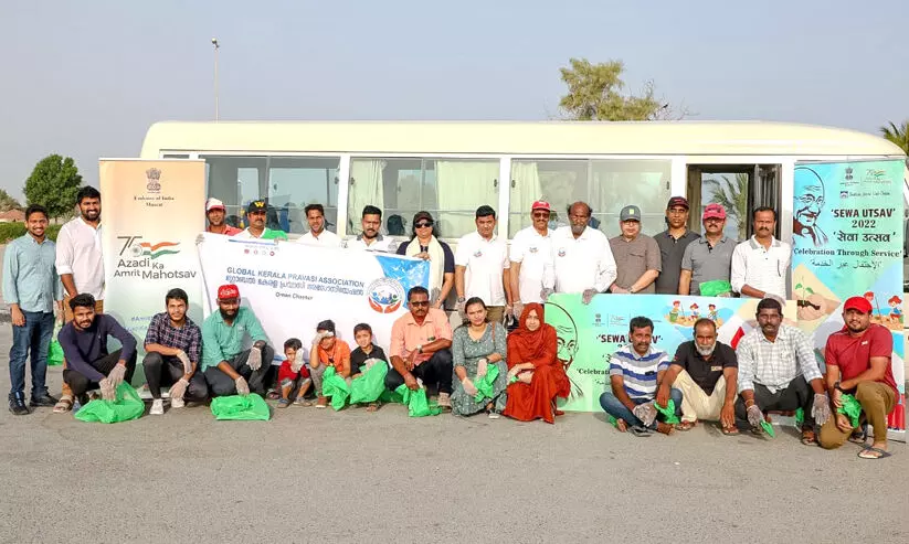 സേവ ഉത്സവ്: ബീച്ചുകൾ ശുചീകരിച്ചു സേവ ഉത്സവ്: ബീച്ചുകൾ ശുചീകരിച്ചു