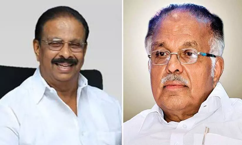 സുധാകരനെ കാണാനെത്തിയ കുര്യൻ നിരാശനായി മടങ്ങി