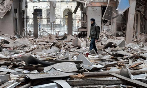 ഖാർകിവിൽ റഷ്യൻ സേന നടത്തിയ ഷെല്ലാക്രമണത്തിൽ എട്ട് പേർ കൊല്ലപ്പെട്ടു; 21 പേർക്ക് പരിക്ക്