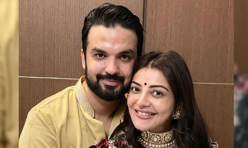 നീൽ കിച്ച്‍ലു; കുഞ്ഞിന് പേരിട്ട് കാജൽ അഗർവാളും  ഗൗതമും