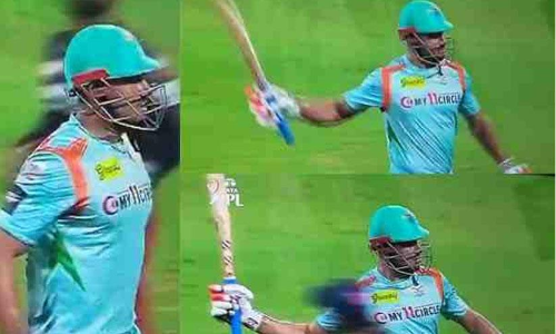 ഔട്ടായതിന് പിന്നാലെ അമ്പയറിനോട് മോശം പദപ്രയോഗം; സ്റ്റോയ്നിസിനു താക്കീത്