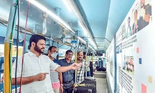 Kerala Games: Photo train reaches Palakkad