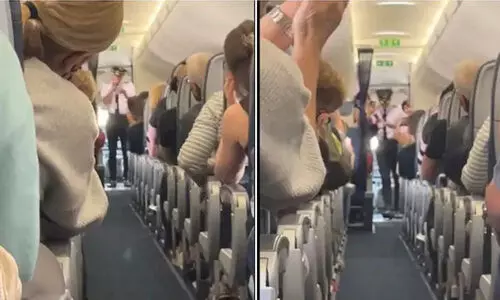 ഫ്ലൈറ്റിൽ മാസ്ക് ആവശ്യമില്ലെന്ന് പൈലറ്റ്; യാത്രക്കാരുടെ ആഘോഷം വൈറൽ-VIDEO