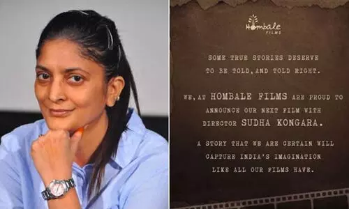 കെജി.എഫ് നിർമ്മാതാക്കളായ ഹോംബലെ ഫിലിംസ്  നിർമ്മിക്കുന്ന പുതിയ ചിത്രം സുധ കൊങ്ങര സംവിധാനം ചെയ്യും