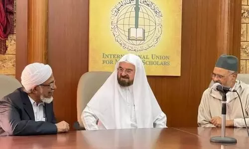 ഡോ. ബഹാഉദ്ധീന്‍ നദ്​വി മുസ്​ലിം പണ്ഡിത സഭാ ആസ്ഥാനം സന്ദർശിച്ചു