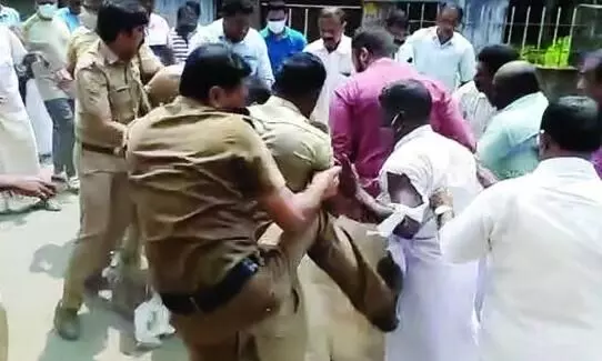 police boot kicking police boot kicking