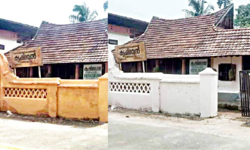 Controversy over BJP Krishi Bhavan painting