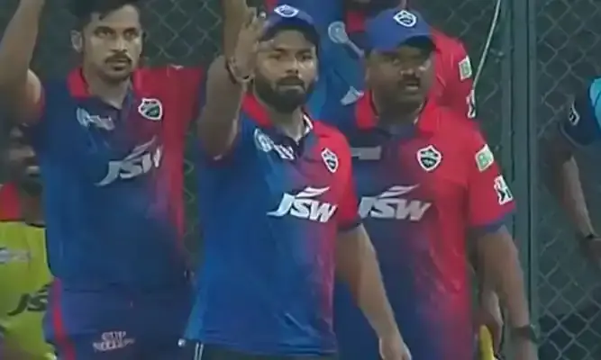 rishabh pant recalling batsaman