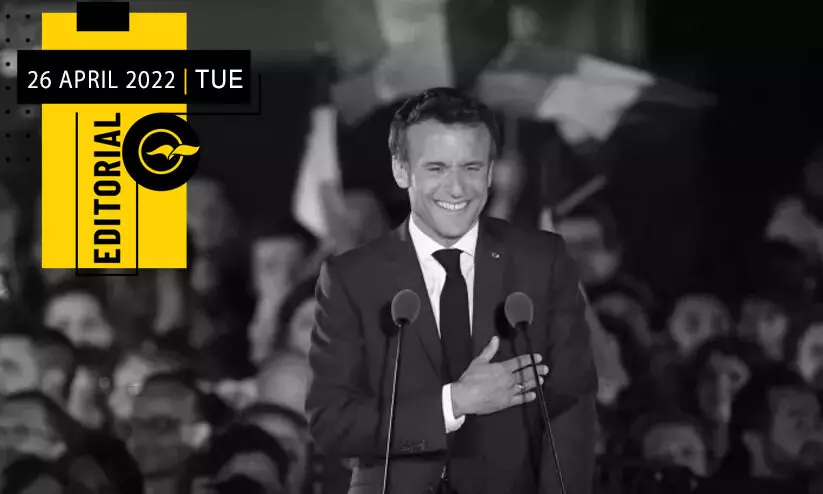 ഫ്രാൻസിൽ മാക്രോണിന്റെ രണ്ടാമൂഴം ഫ്രാൻസിൽ മാക്രോണിന്റെ രണ്ടാമൂഴം