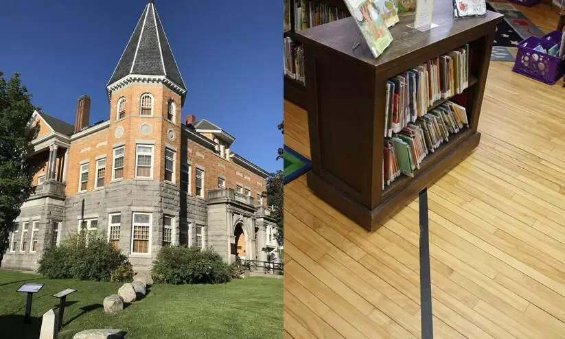 The US Canada Border Through This Library